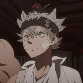 🍓 Asta Black Clover Anime, Manga, Black Clover, Asta, Rey mago, Personaje de anime, Fantasía telegram sticker