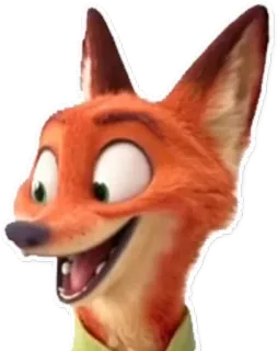 😃 Nick Wilde Zootopia desenho animado, animação, raposa, animal, disney, zootopia, nick wilde telegram sticker