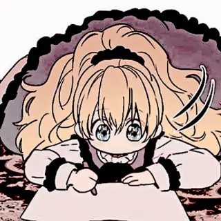 🍼 动漫女孩, 卡通人物, 绘画, 插图 whatsapp sticker