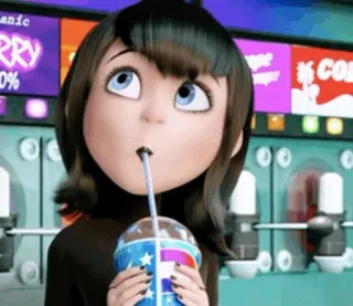 🙄 Mavis Dracula Hotel Transylvania Dessin animé, Animation, Personnage, Vampire, Boisson, Granité telegram sticker