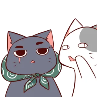 💬 แมว, สติกเกอร์, สัตว์, การ์ตูน telegram sticker
