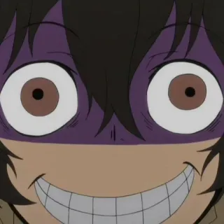 🌠 Anime, Gruselig, Verrückt, Lächeln, Gesicht, Ausdruck telegram sticker