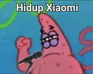 😳 Patrick Star Spongebob Squarepants Hidup Xiaomi patrick, star, spongebob, xiaomi, microphone whatsapp sticker