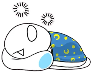 😴 endormi, mignon, dessin animé, fantaisie, floral telegram sticker
