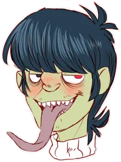 Whimsicalcannibal X Gorillaz telegram stickers