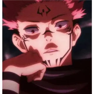🙂 Ryomen Sukuna Jujutsu Kaisen anime, sukuna, jujutsu kaisen, manga, cursed spirit telegram sticker