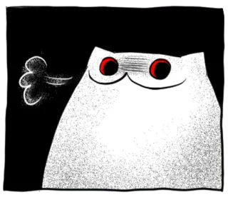 🌝 猫, 動物, 漫画, イラスト, 絵, 面白い, かわいい telegram sticker