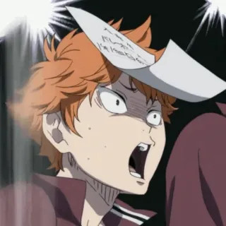 🍊 Hinata Haikyuu!! Anime, Desenho animado, Chocado, Surpreso, Engraçado, Haikyuu, Hinata Shoyo telegram sticker