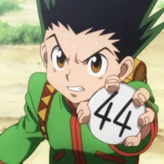 🇯🇵 Gon Freecss Hunter x Hunter 44 anime, hunter x hunter, gon freecss, sticker, cartoon telegram sticker