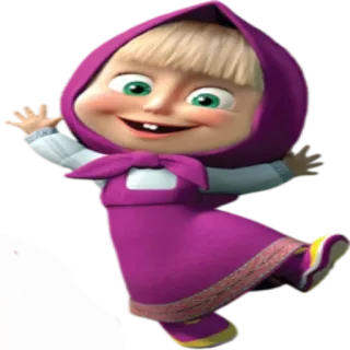 🙃 Masha Masha and the Bear kartun, animasi, anak-anak, Masha and the Bear, karakter telegram sticker