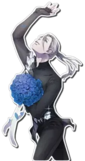 😌 Patinaje artístico, Patinaje sobre hielo, Bailarín sobre hielo, Ramo, Ramo de rosas, Baile, Flores telegram sticker