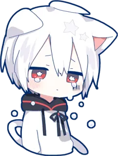 😢 アニメ, かわいい, 可愛い, ちび, 漫画, キャラクター whatsapp sticker