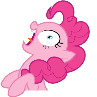 😳 Pinkie Pie My Little Pony мультфильм, пони, розовый, лошадь, анимация telegram sticker