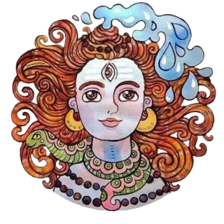✨ Shiva Hindu deity, Shiva, Hinduism, Indian god, spiritual, religious, mythology telegram sticker