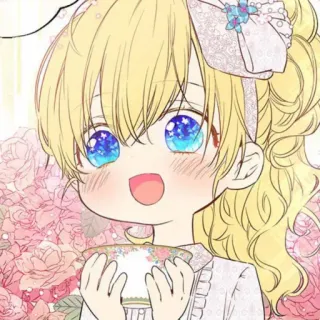 👑 Anime, Fille, Mignon, Dessin animé, Enfant, Kawaii telegram sticker