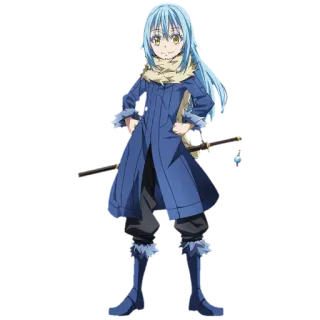 🙎‍♂ Rimuru Tempest That Time I Got Reincarnated as a Slime Аниме, Манга, Римуру Темпест, Слизь, Исекай, Меч telegram sticker