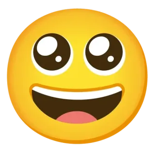 😳 อีโมจิ, มีความสุข, น่ารัก, คาวาอิ, หน้า, ยิ้ม whatsapp sticker