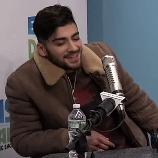 🔦 Zayn Malik zanger, beroemdheid, persoon, man, microfoon telegram sticker