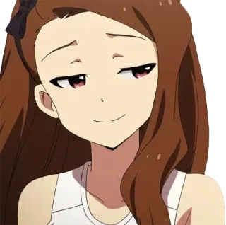 😏 Anime, Kartun, Wanita, Gadis, Karakter, Senyum telegram sticker
