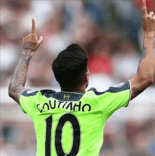 👆 COUTINHO fútbol, fútbol, jugador, Coutinho, deportes, atleta telegram sticker