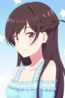 ❤️ Chizuru Mizuhara Rent-A-Girlfriend Anime, Chizuru, Mizuhara, Rent a Girlfriend, mignon, fille whatsapp sticker