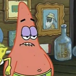 🍨 Patrick Star Spongebob Squarepants Patrick, stella marina, cartone animato, Spongebob, Nickelodeon telegram sticker