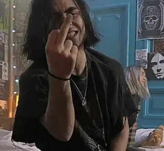 🖕 dedo corazón, ofensivo, gesto, hombre telegram sticker