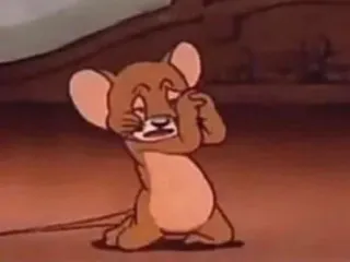 😭 Jerry Tom and Jerry Dessin animé, Souris, Triste, Pleurs, Épuisé whatsapp sticker