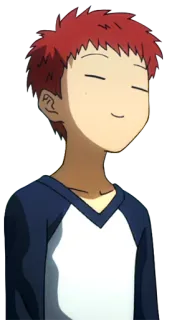 😌 アニメ, カートゥーン, キャラクター, 笑顔, 可愛い, 赤い髪 telegram sticker