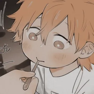 🐾 まん Anime, Mangá, Fofo, Bebê, Desenho animado, Criança, Cabelo laranja telegram sticker