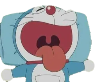 😴 Doraemon doraemon, anime, desenho animado, personagem, dormindo, bocejo whatsapp sticker