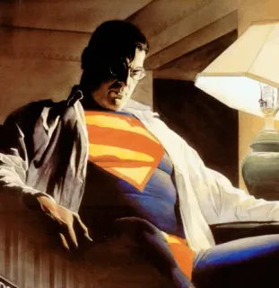 ⛓ Superman super-héros, Clark Kent, DC Comics, Superman, Homme d'acier telegram sticker