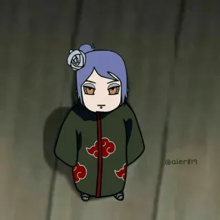 😐 Konan Аниме, Девушка, Манга, Персонаж telegram sticker