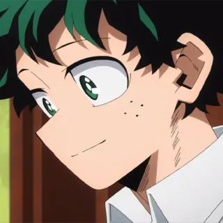 🥦 Izuku Midoriya My Hero Academia anime, my hero academia, deku, izuku midoriya, mha, animation telegram sticker