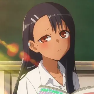 😒 Nagatoro Don't Toy with Me, Miss Nagatoro anime, school, girl, nagatoro, manga, tsundere telegram sticker