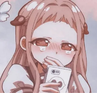 🤧 Yashiro Nene Toilet-bound Hanako-kun anime, manga, triste, piangendo, ragazza, personaggio telegram sticker