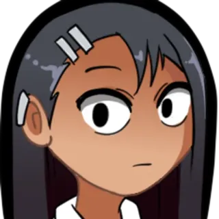 🌟 Nagatoro Don't Toy with Me, Miss Nagatoro Аниме, Нагаторо, Милый, Мультфильм, Манга, Девушка, Персонаж telegram sticker