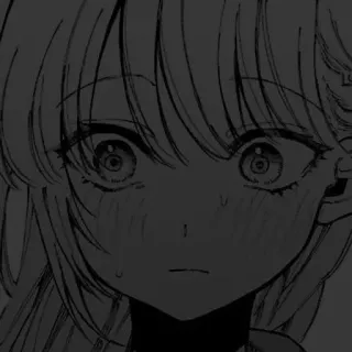 🌟 Gadis anime, Manga, Karakter, Ilustrasi, Sketsa whatsapp sticker