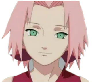🙂 Sakura Haruno Naruto アニメ, 漫画, さくら, 春野, ナルト, キャラクター telegram sticker