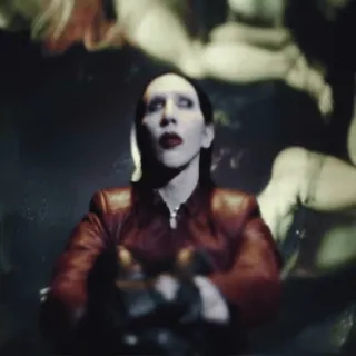 🌟 Marilyn Manson певец, музыкант, готика, рок, знаменитость, художник telegram sticker