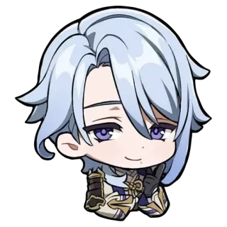 😉 Kamisato Ayato Genshin Impact Anime, Chibi, Kamisato Ayato, Genshin Impact, Jeu vidéo, Personnage, Mignon whatsapp sticker