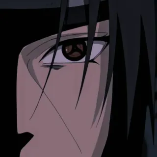 🎴 Itachi Uchiha Naruto Anime, Naruto, Uchiha, Itachi, Mangekyou Sharingan telegram sticker