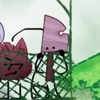 😶 axe, object, cartoon, character, fence telegram sticker