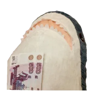 💵 500
500 Tubarão, Dinheiro, Rublos, Pelúcia whatsapp sticker