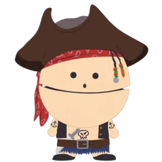🤠 Ike Broflovski South Park การ์ตูน, โจรสลัด, ล้อเลียน, เซาท์พาร์ค, ตัวละคร telegram sticker