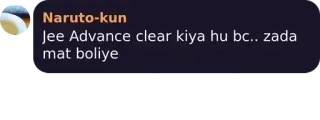 ♿ Jee Advance clear kiya hu bc.. zada mat boliye telegram sticker