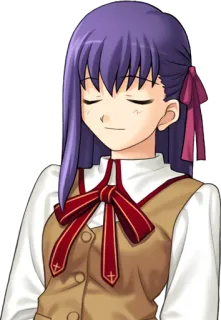 Fate/stay night — Sakura Matou telegram stickers