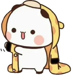 ☔️ สัตว์, ยีราฟ, น่ารัก, การ์ตูน, สติกเกอร์ telegram sticker