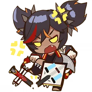 🌸 Xinyan Genshin Impact anime, game, character, xinyan, genshin impact telegram sticker