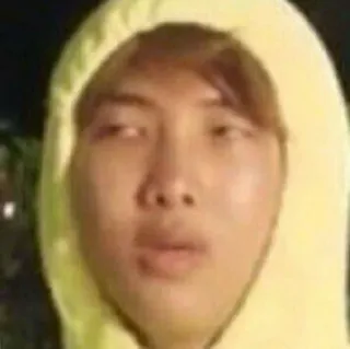 😒 RM, BTS, kpop, meme, funny face, singer, celebrity telegram sticker